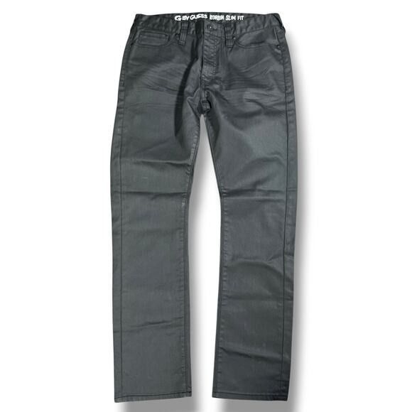 G by Guess Korbin Slim Fit Solid Black Pants Jeans Men’s 34x32 Streetwear Casual - Picture 1 of 8